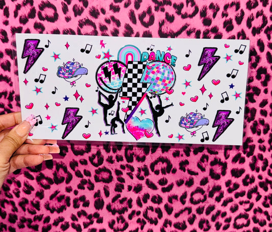 Dance checkered, smiley face
