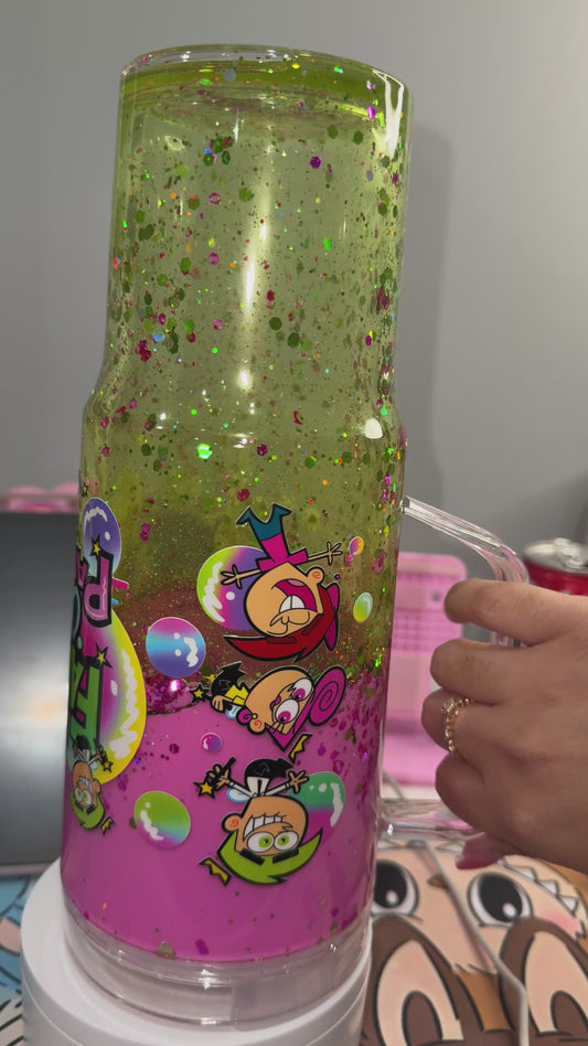 The Fairy Odd Parents Lava Tumbler 40oz💚🩷